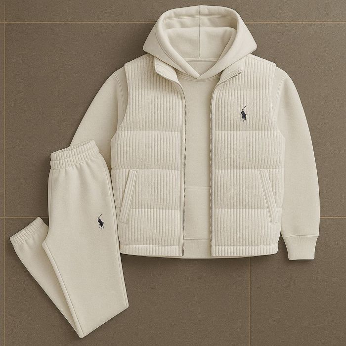 PRL™ Set – Hoodie, Quilted Vest &amp; Pants